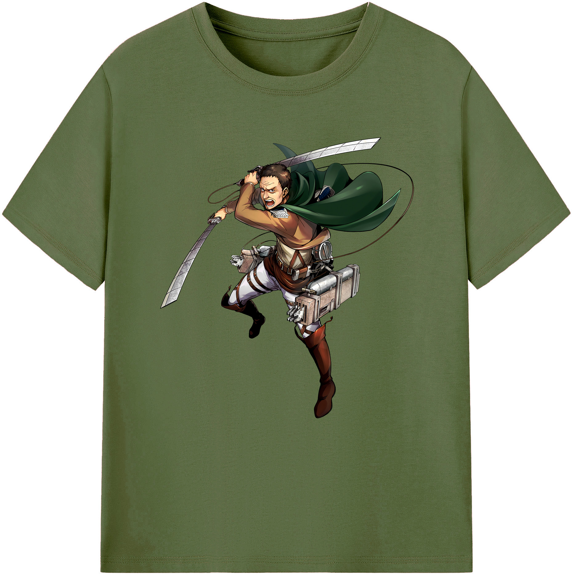 （画像用） 進撃の巨人 Attack on Titan 綿100％半袖Tシャツ（フロントプリント）